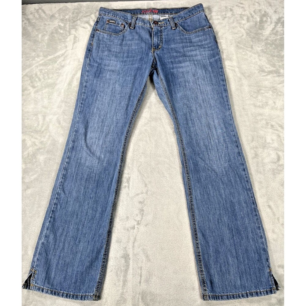 Cinch Kylie Jeans Womens 29/7R Blue Slim Bootcut Western Denim Kick Slit